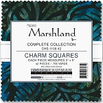 Marshland 5 Inch Square Charm Pack Artisan Batik Robert Kaufman